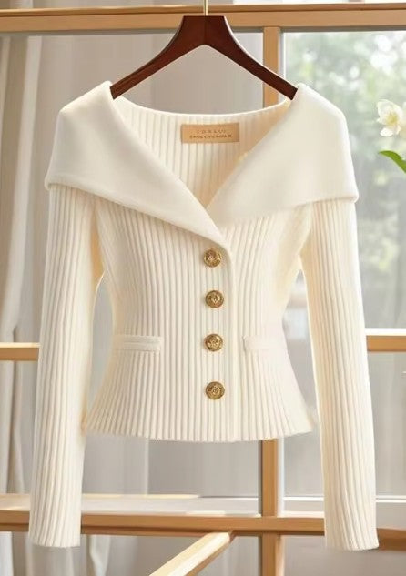 Maglione scollo ampio